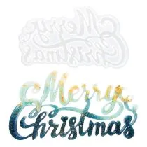 Marry Christmas felírat - szilikon öntőforma – kód:874
