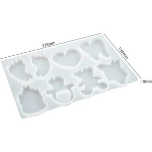 Babás kulcstartó – szilikon öntőforma