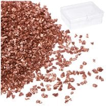 Zúzott dekor üveg - barna - 50g